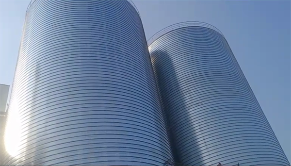 沛县2座混凝土高架卷板仓